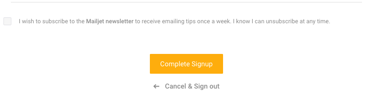 Extremely tiny signup checkbox! I don&rsquo;t know why it&rsquo;s so small, considering it&rsquo;s an opt-in 🤷🏻‍♂️