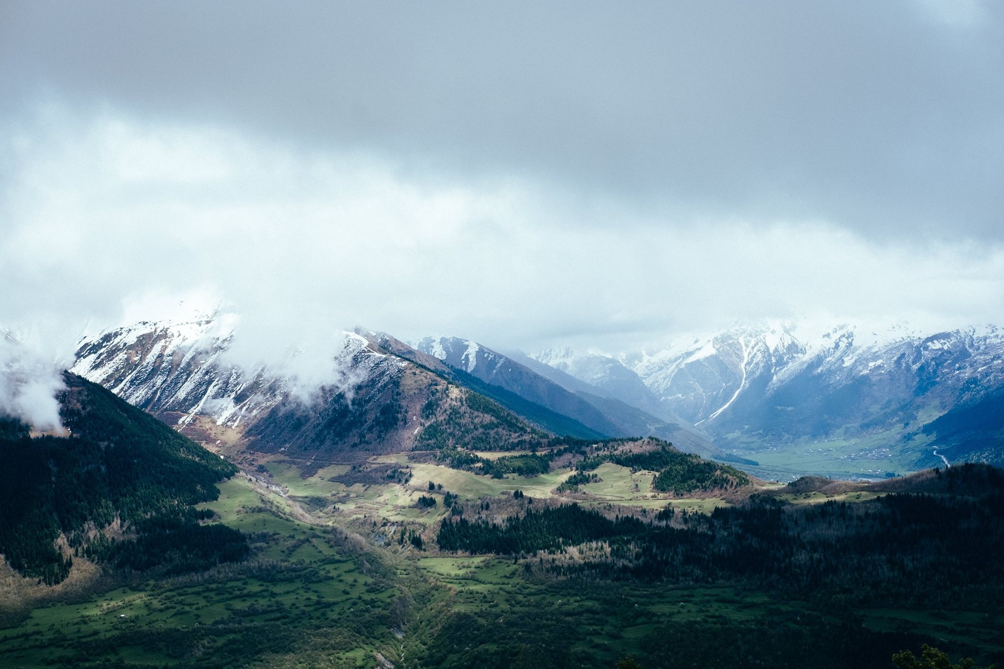 Mestia and surrounds, Georgia. Looks like a fairytale, has 25 Mbps wireless data.